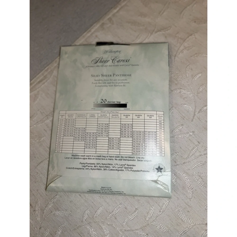 Vtg‎ JCPenney Worthington Sheer Caress Pantyhose Bundle - Sz Average - 3 Pairs